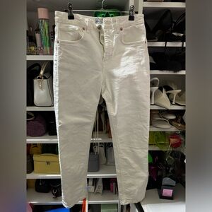 Zara white skinny jeans